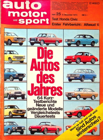 Deckblatt Auto Motor und Sport (25/1973)